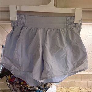 lululemon athletica Light Gray Women's Athletic Shorts